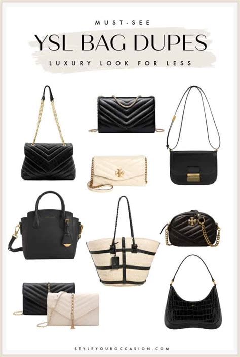 bolsos imitacion ysl|YSL Bag Dupe: 11+ Affordable Look.